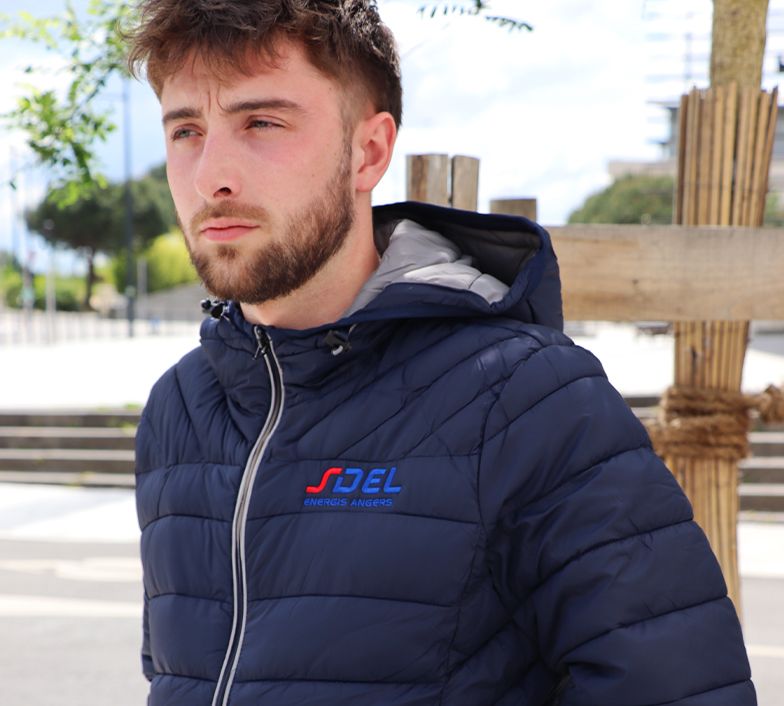 doudoune brodée