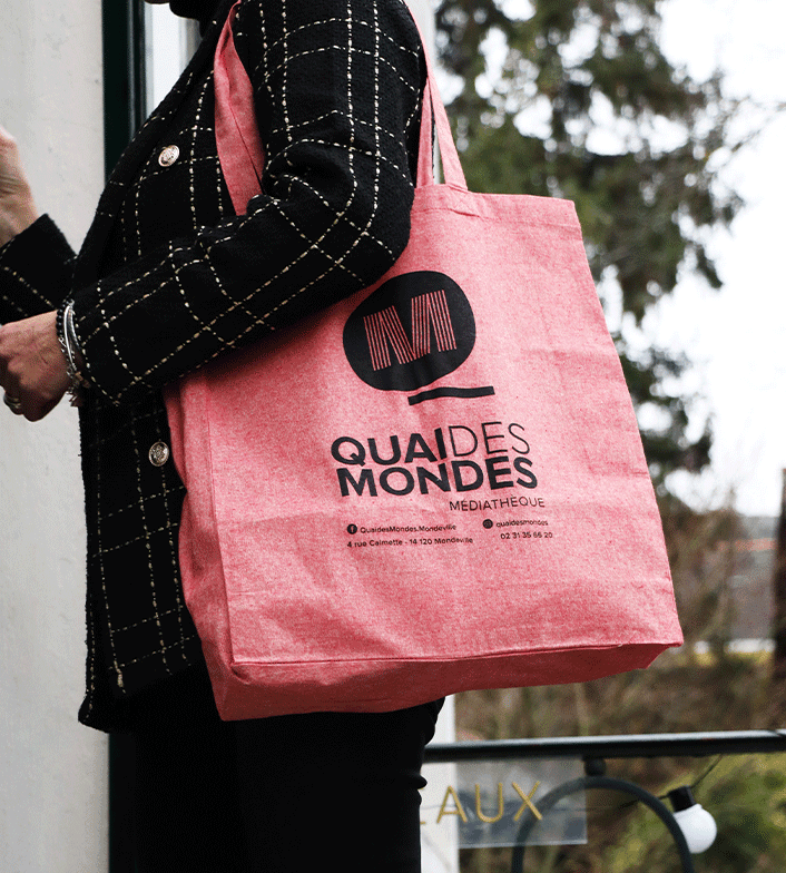 sac coton rouge